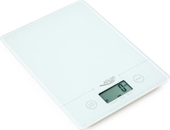 Peshore kuzhine ADLER AD3138 W 5 kg/1 g, LCD, TARE, e bardhë