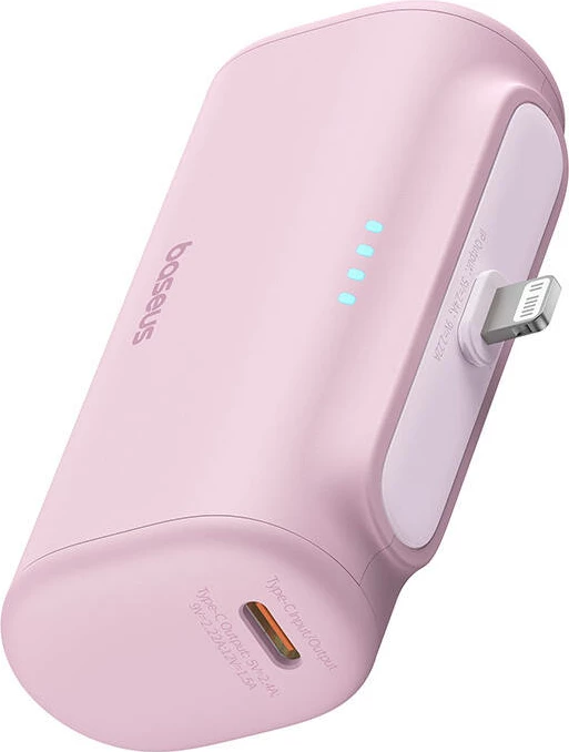 Powerbank Baseus OS-Baseus Compact IP, 5000mAh, 20W, rozë