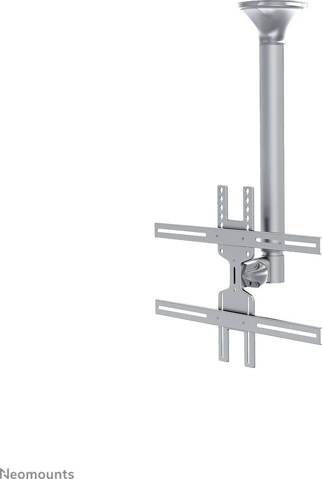 Mbajtës tavani për TV Neomounts FPMA-C400SILVER, deri 60 inç, rregullim lartësie, argjendtë