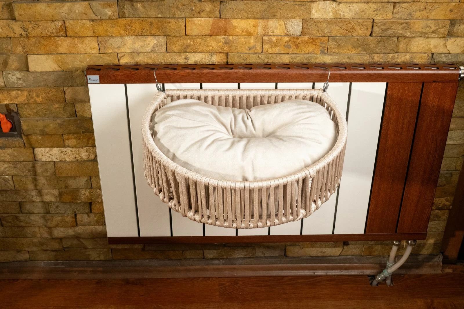 Shtrat për kafshë shtëpiake Hanah Home, Peti, krem