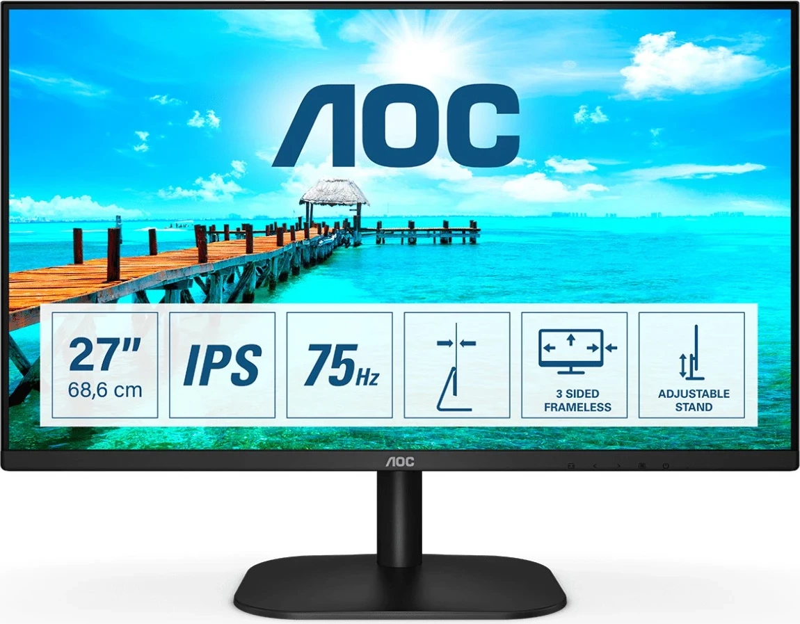 Monitor AOC 27B2H, 27'', LED, 75Hz, i zi 