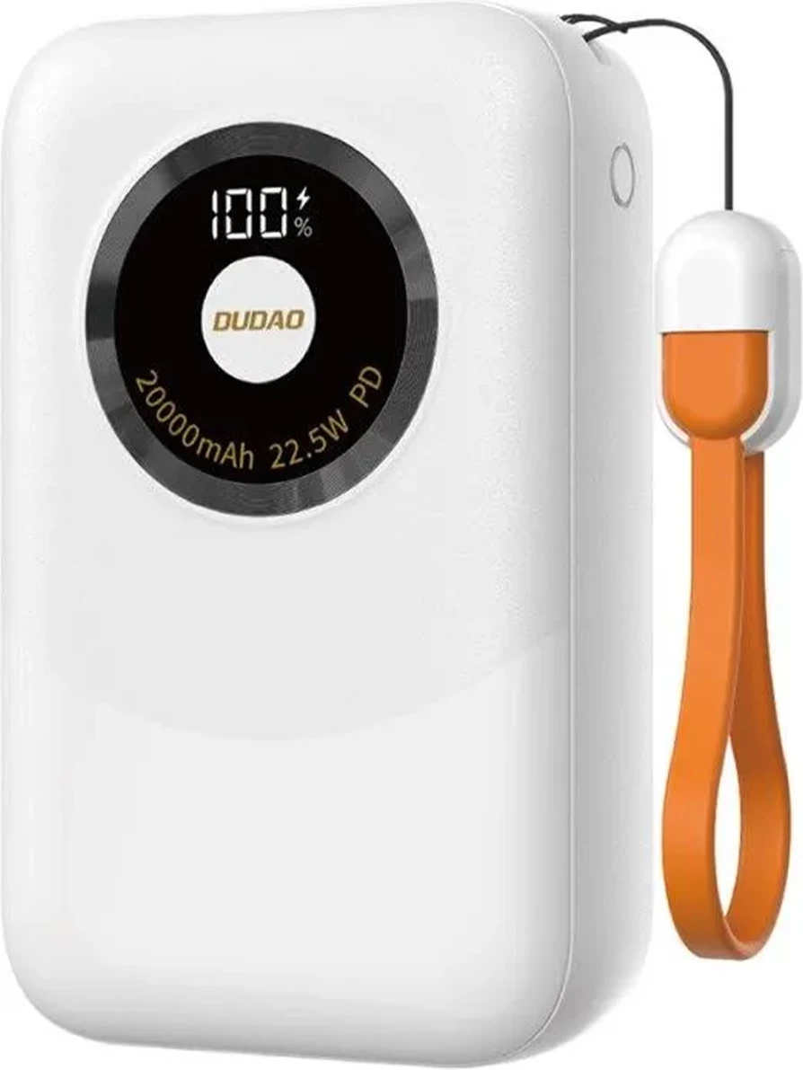 Powerbank Dudao K21 Mini 10000mAh 22.5W USB-A/USB-C, bezhë