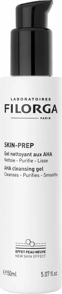 Xhel pastrues për fytyrë për femra FILORGA Skin-Prep AHA Cleansing Gel micropeeling, 150ml