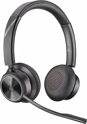 Kufje HP Poly Savi 7320M 8Y9B9AA#ABB, stereo, wireless DECT 1880-1900 MHz, Microsoft Teams Certified, e zezë, paketë 1 copë