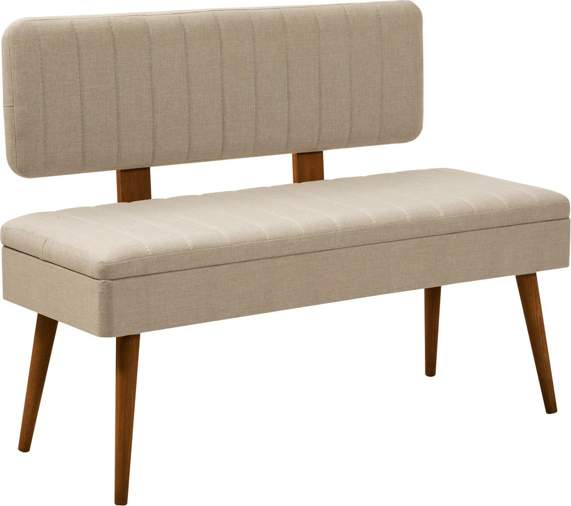 Set tavoline me karrige për ngrënie, zgjatues, 6 pjesë, Skye Decor, ngjyrë arre, krem