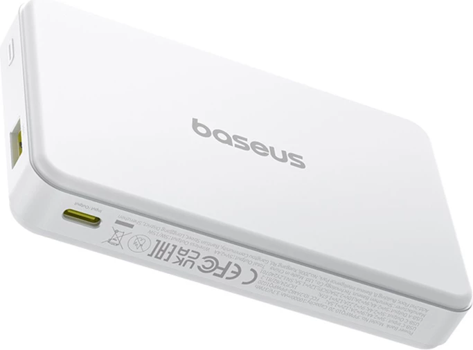 Powerbank Baseus Airpow2 Qi2, 10000mAh, 22.5W, e bardhë