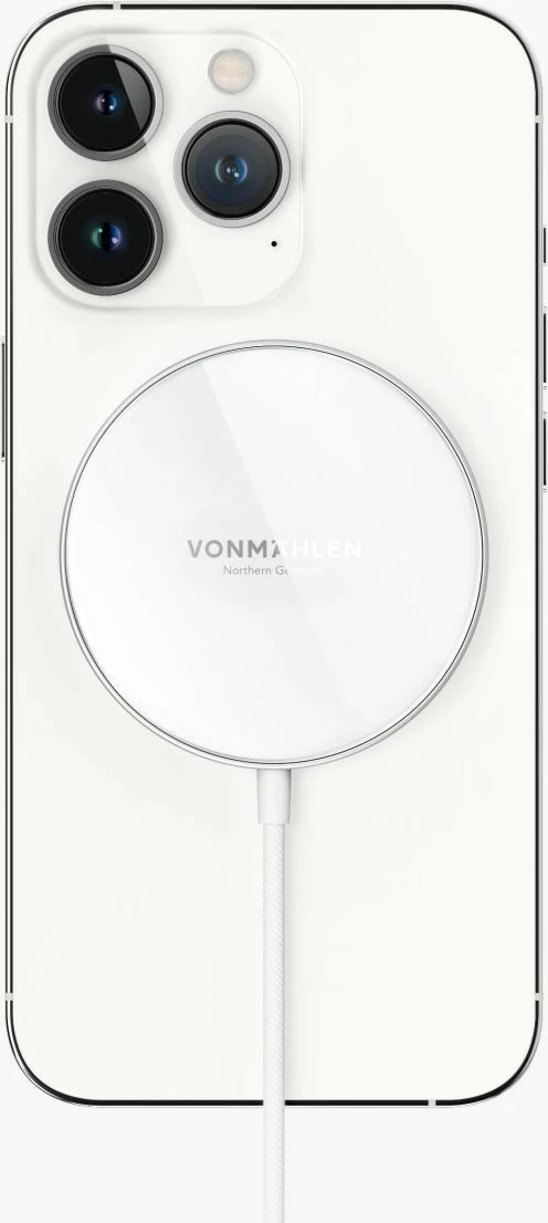 Karikues wireless Vonmählen Aura Mini magnet, kabllo bardhë