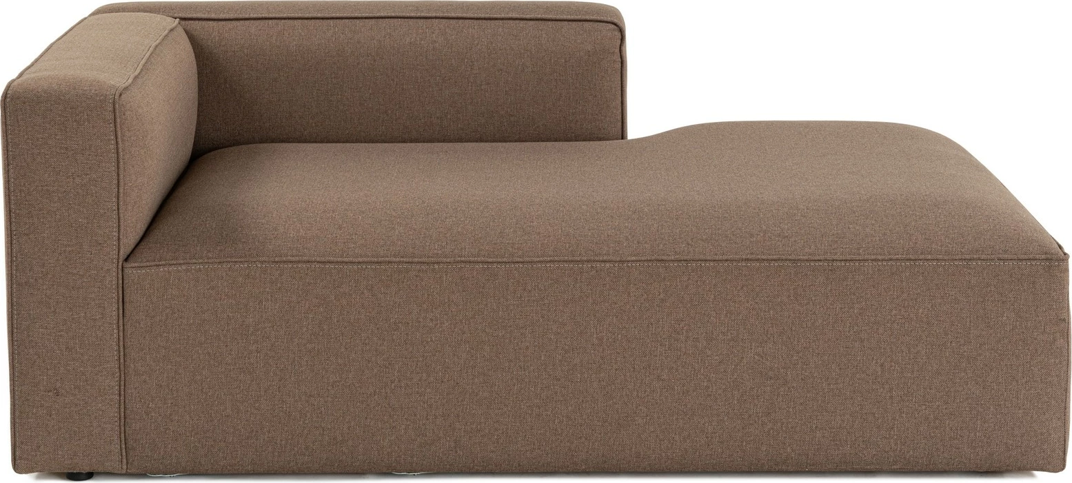 Krevat divan një vendësh Mora XL Chl, krah i djathtë, ngjyrë kafe