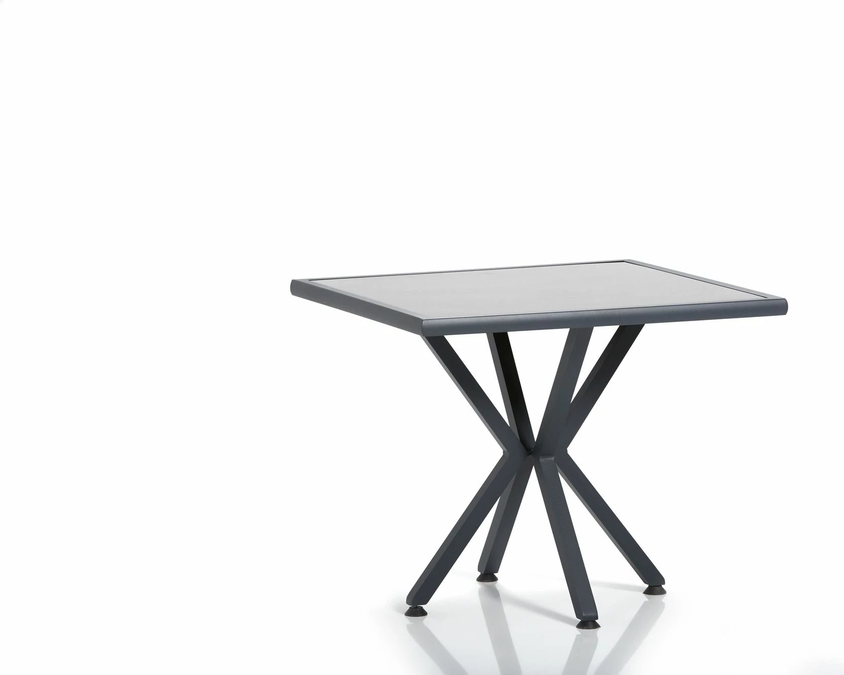 Tavolinë me karrige për terasë, 5 copë, Skye Decor Samara 2, gri, e zezë