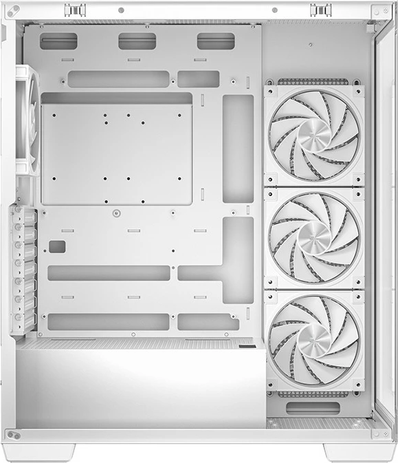 Kasë Deepcool CG580 4F V2, Midi Tower, xham i temperuar, RGB, e bardhë