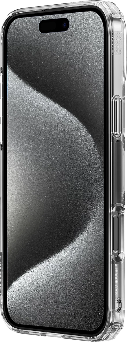 Mbështjellës Nillkin Nature Pro Magnetic Case për iPhone 16, MagSafe, Transparent & Bardhë