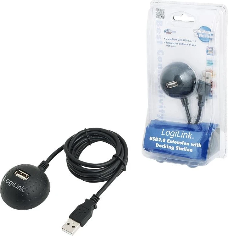 Kabllo USB LogiLink, 1.5m, e zezë