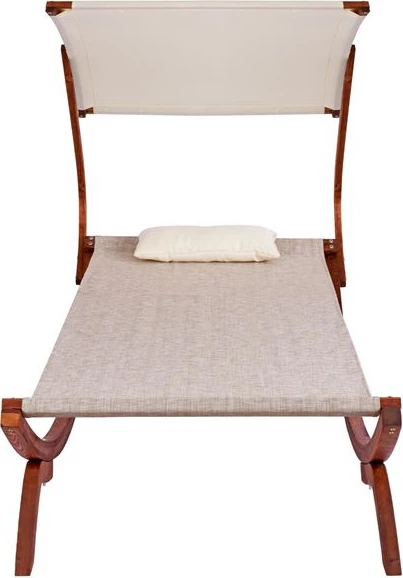 Shezlong druri, ngjyrë arre-bezhë me hije, Colby FH5671.02, 105x221x162cm