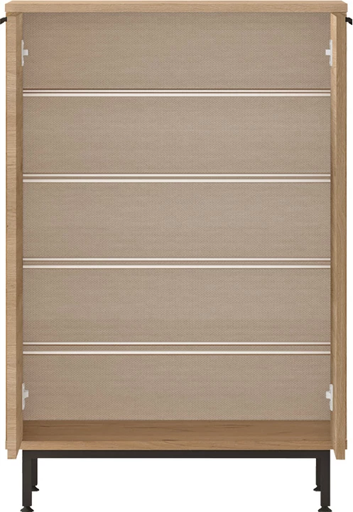 Raft këpucësh Kinga 5 rafte, natyral, 72x35.5x105.6cm