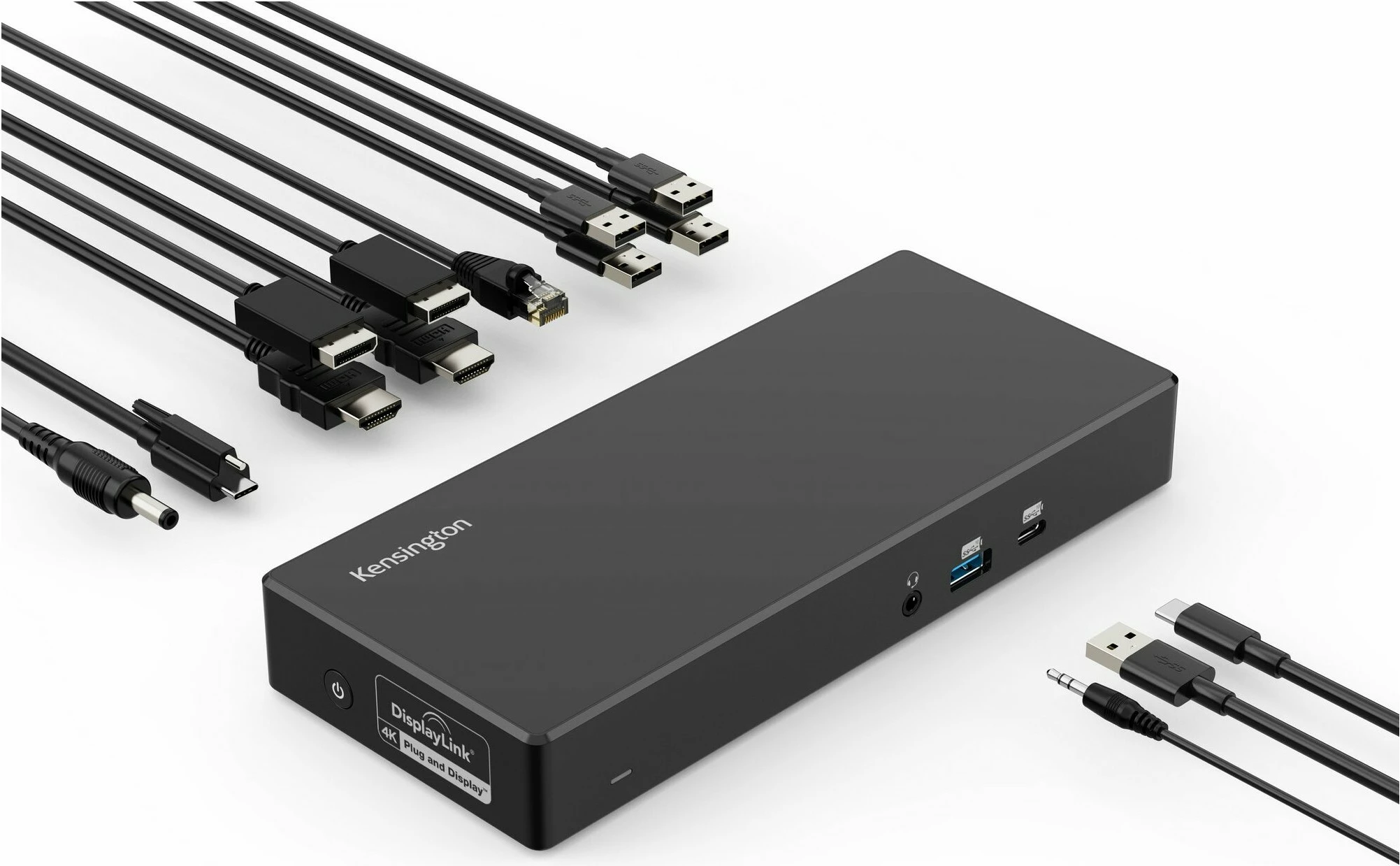 Docking station Kensington SD4781P EQ, USB-C & USB-A, Dual 4K, e zezë