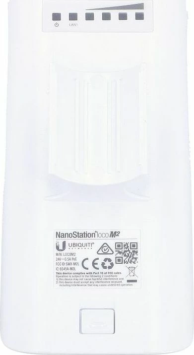 Pikë aksesi Ubiquiti NanoStation Loco M2 LOCO-M2, 2.4 GHz, 8 dBi, PoE, e bardhë