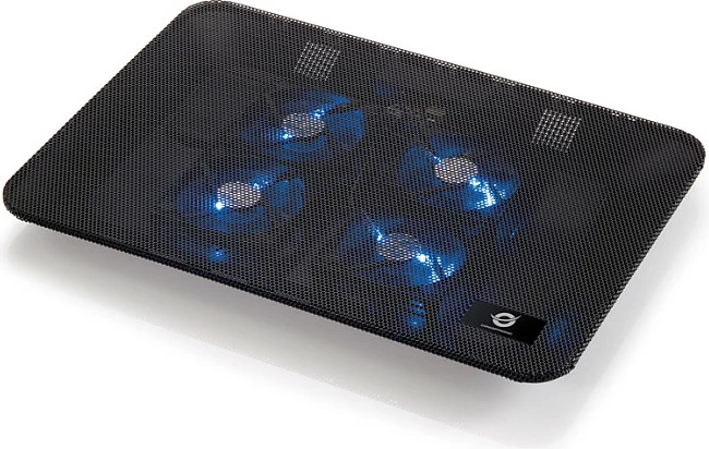 Mbajtëse ftohëse Conceptronic 4-fan, USB-A 2.0, për laptop 15.6 inç, e zezë