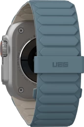 Rrip silikoni magnetik për Apple Watch UAG Pathfinder, 42/44/45/46/49mm, Gri-Blu