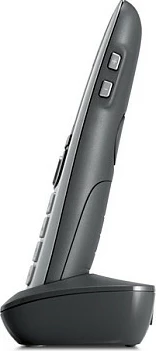 Telefon Gigaset E560HX, Analog/DECT, Mbajtës pa tela, Gri, Argjend