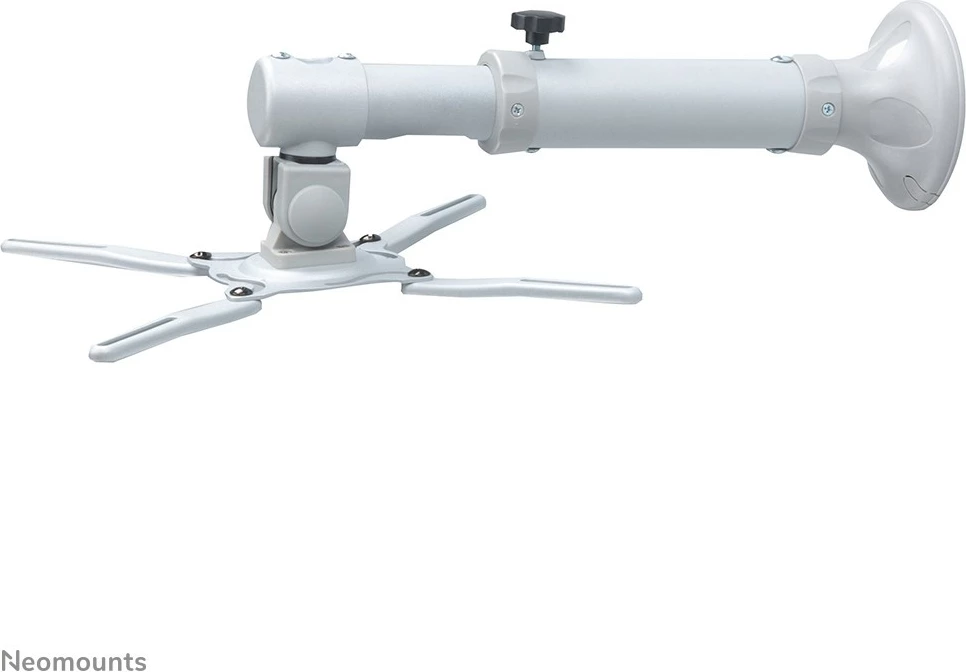 Mbajtës muri për projektor Neomounts BEAMER-W050SILVER, rrotullues, 37-47cm, 12kg, argjend