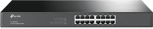 Switch, TP-Link, TL-SG1016, 16 porta Gigabit, e zezë