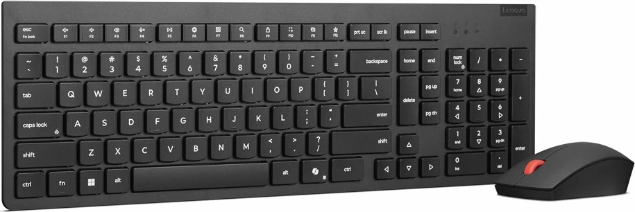 Lenovo 4X31R64491 Tastierë + Maus Përfshihet Tastierë Pa Tel RF e Zezë për Zyrë