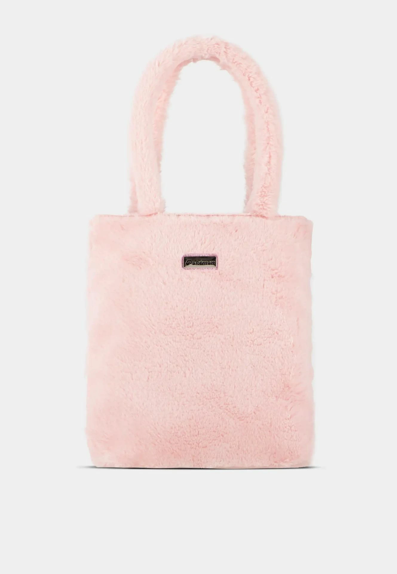 Çantë tote Difuzed Pokémon Jigglypuff, plush me qëndisje, rozë