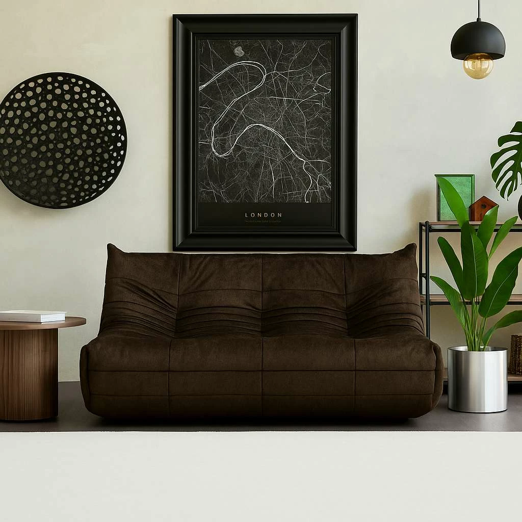 Divan dy ulëshe, ngjyrë kafe, Atelier del Sofa, Bocek