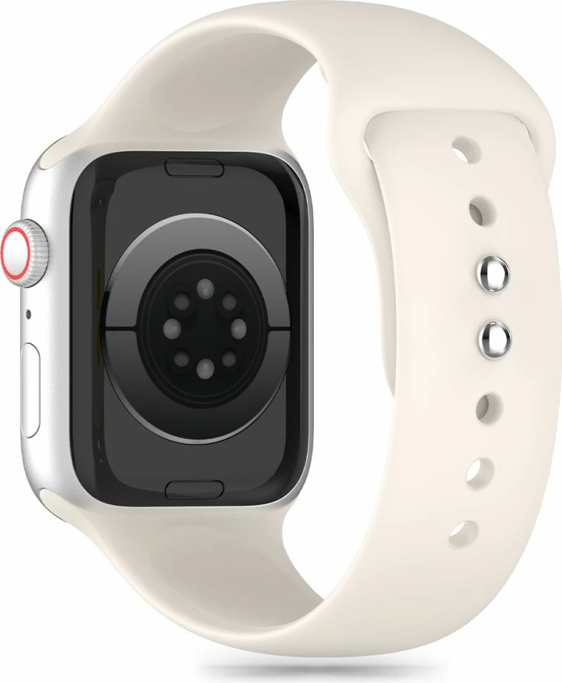 Rrip silikoni Tech-Protect për Apple Watch 4/5/6/7/8/9/SE/Ultra 1/2, Bezhe
