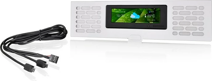 Panel LCD për kasë Thermaltake The Tower 200, Snow, i bardhë