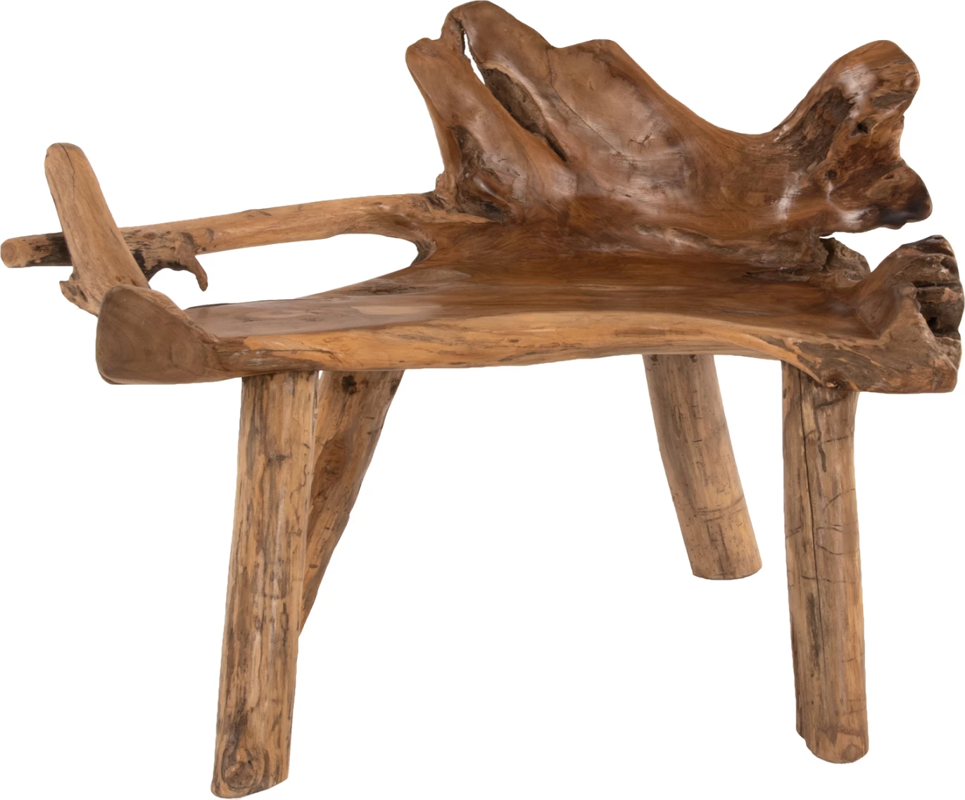 Stol FH9348 dru tik ngjyrë natyrale 120x88x80 cm