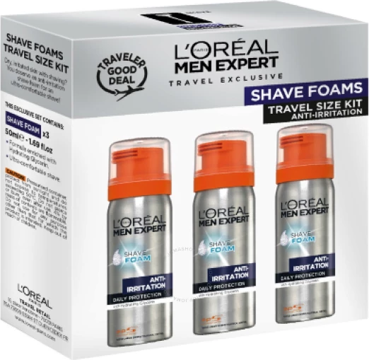 Set mini shkumë rroje L’Oréal Men Expert, 3 x 50 ml