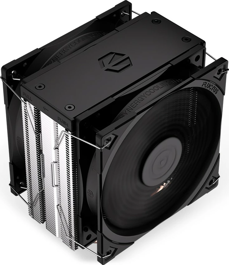 Ftohës procesori Endorfy Fera 5 Dual Fan, EY3A006, 2 ventilatorë, 12 cm, për socket Intel/AMD, i zi