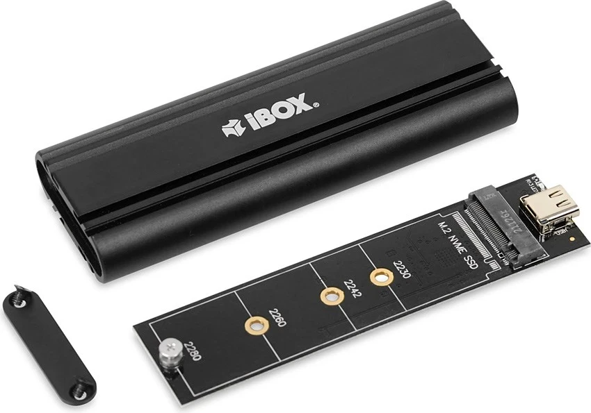 Kasë për SSD IBOX HD-07, M.2, e Zezë