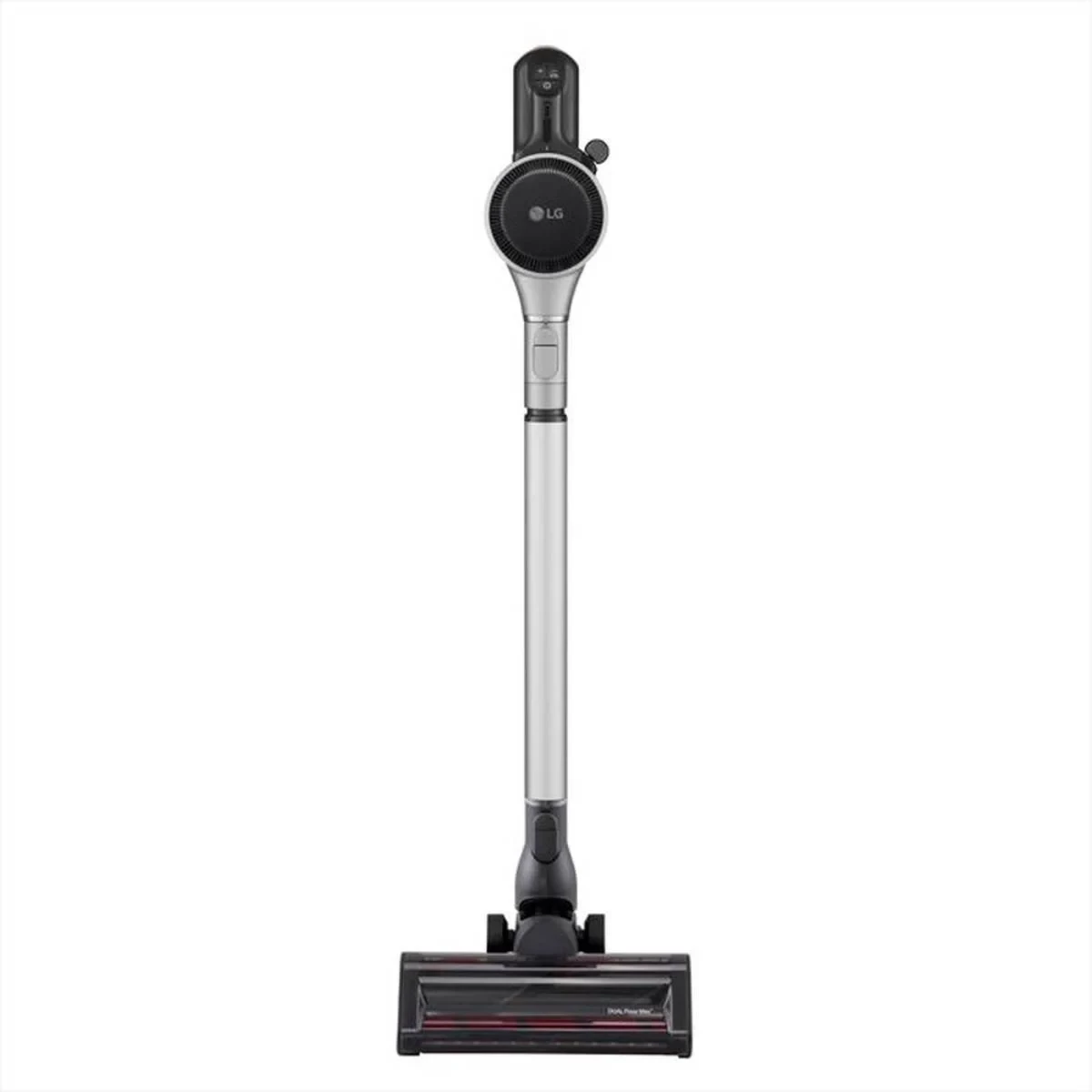 Fshesë pa kabllo stick LG A9K-CORE3S CordZero me stacion All-in-One Tower, 260 W, depozitë 0.44 L/1.1 L e kompresuar, filtër 5-shtresor, Wi‑Fi, Black‑Silver