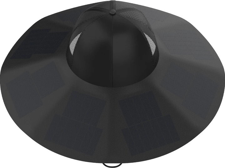 Kapelë EcoFlow Power Hat, L-XL, me panele diellore, e zezë