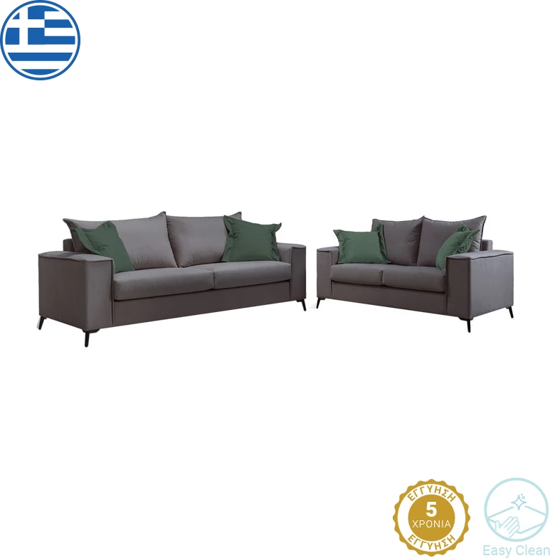 Set dhome ndenje Verona 2 copë 2-3 ulëse anthracit mak14 - jastëkë cypress mak07