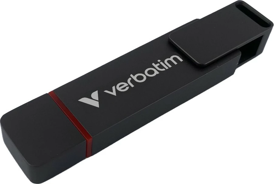USB flash Verbatim Dual QuickStick 128GB, USB-A/USB-C, 3.2 Gen 1, gri