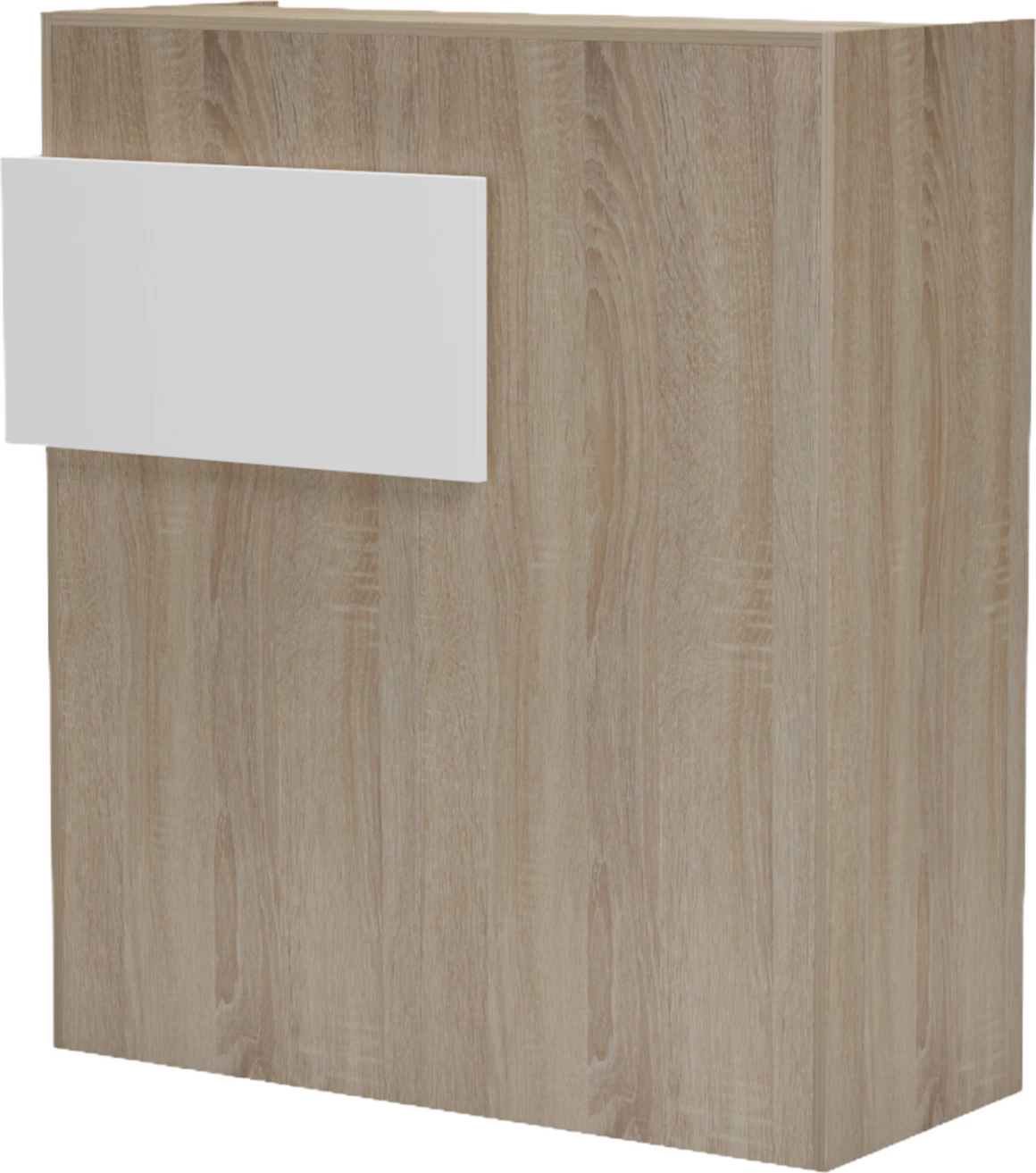 Banak recepsioni GAND, ngjyrë sonama/e bardhë, me LED, FH2154.01, 95.5x40x110cm