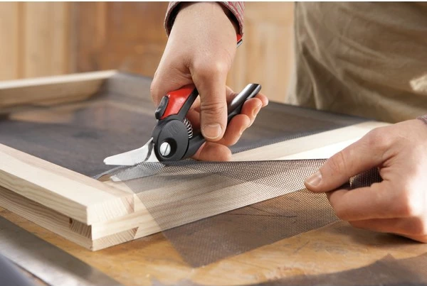 Gërshërë kombinim Bessey D48A-2, teh i anuar, kuqe/zezë