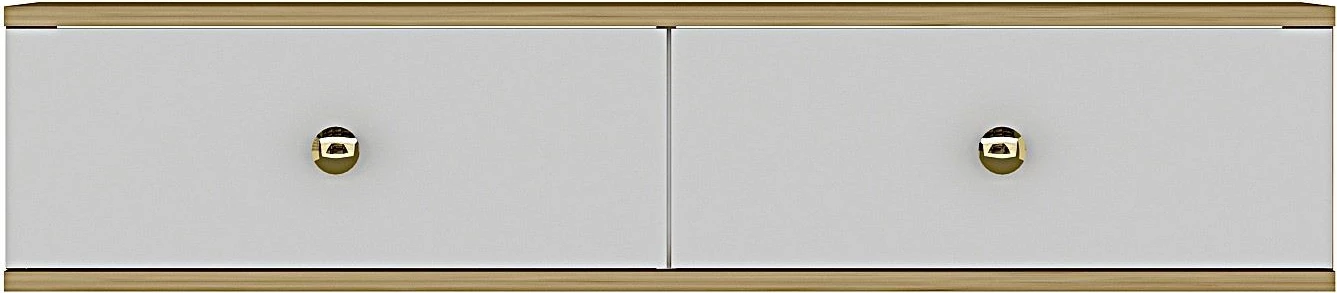 Komodë Skye Decor, Zuzu 120, ngjyrë lis safir, e bardhë