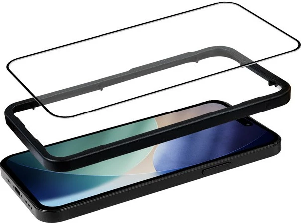 Mbrojtës ekrani qelq i kalitur, CRONG 3D Armour Glass, për iPhone 17 Pro, 9H, kornizë instalimi