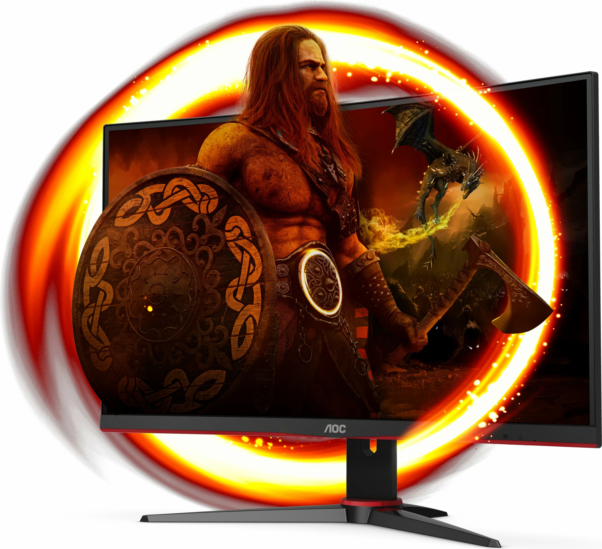 Monitor AOC G2 C27G2E/BK, 27", 1920 x 1080, 1 ms, i zi, i kuq