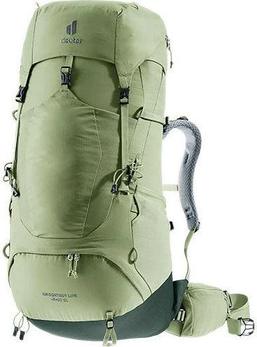 Çantë shpine Deuter Aircontact Lite 45+10 SL, për femra, Jeshile