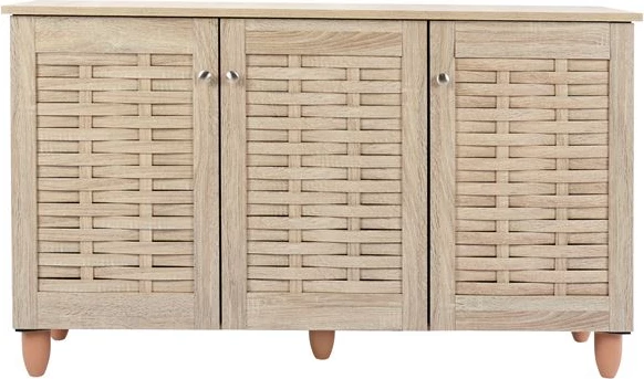 Dollap këpucësh druri, 3 dyer, FH2211.02, Sonama, 114x34x68