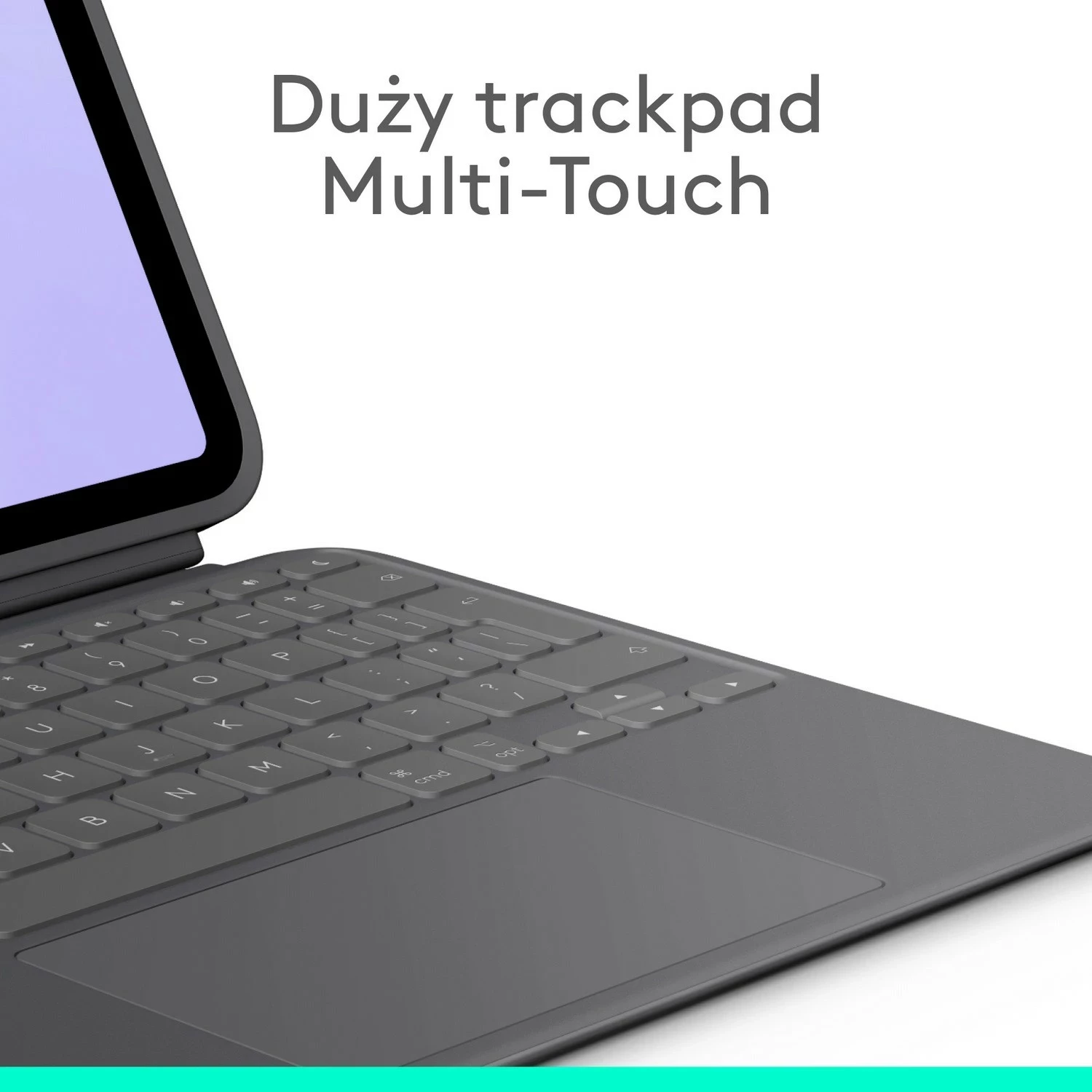 Kasë me tastierë Logitech Combo Touch për iPad Pro 11" M4, Gri