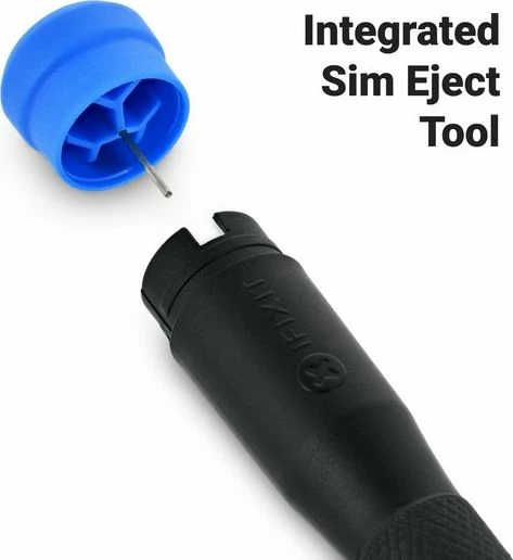 Set bitash precize iFixit Minnow EU145474-1, 17 copë, e zezë/blu