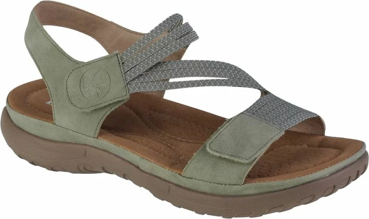 Sandale për femra Rieker, të gjelbërta