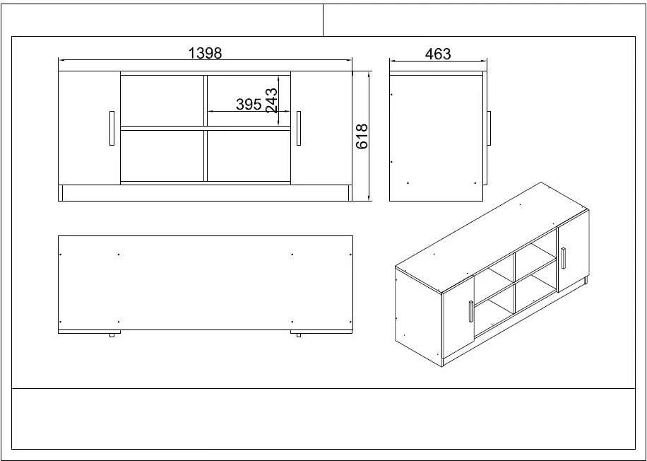 Set mobiljesh për zyre Skye Decor, VO18-BA, ngjyrë barok dhe antracit