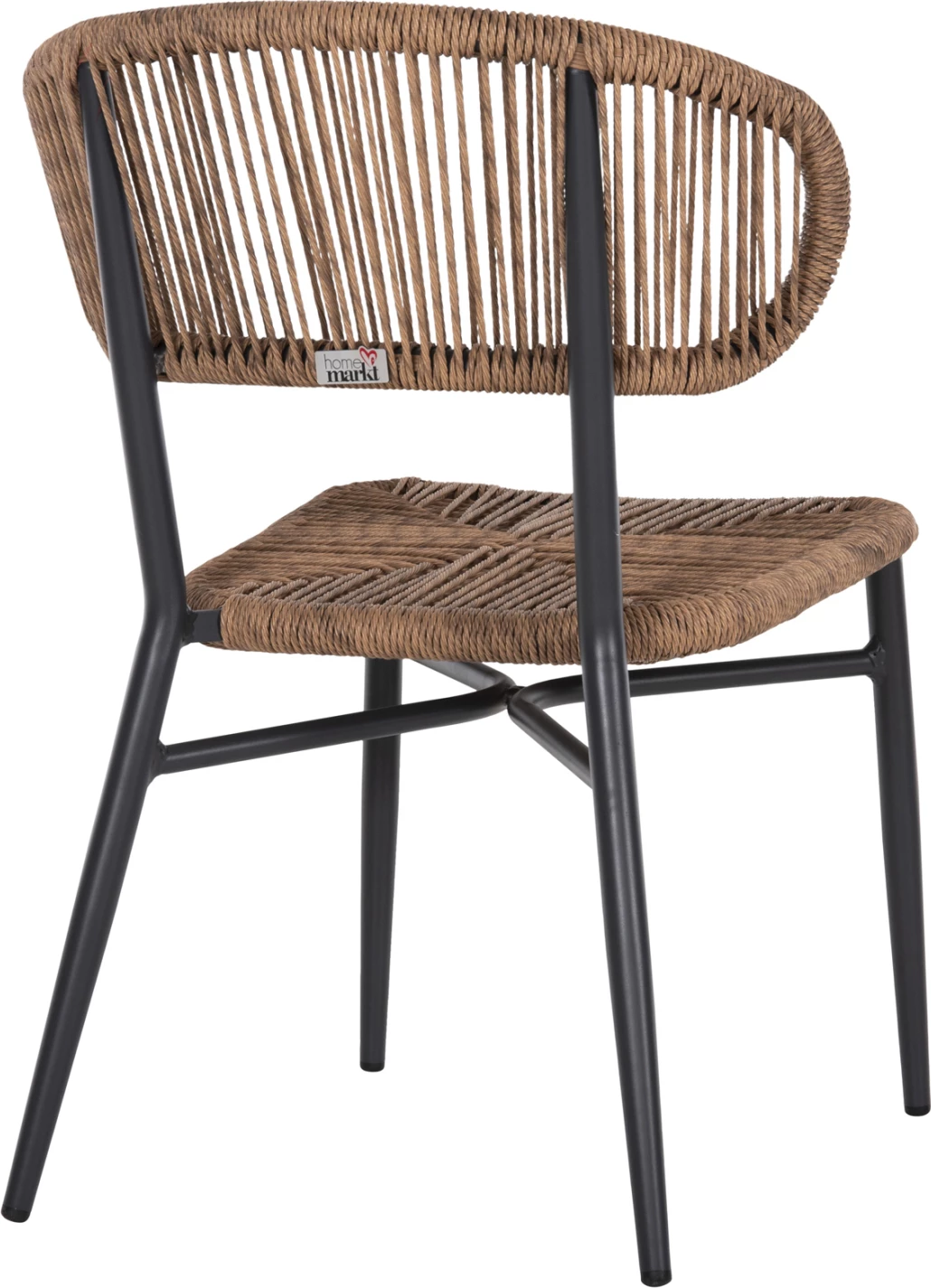 Karrige EULO FH6049.03 alumini në ngjyrë antracit-sintetik rattan në gri 49x60x78Hcm